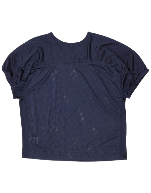 Top in maglia da donna Nike UK 22 3XL poliestere blu navy