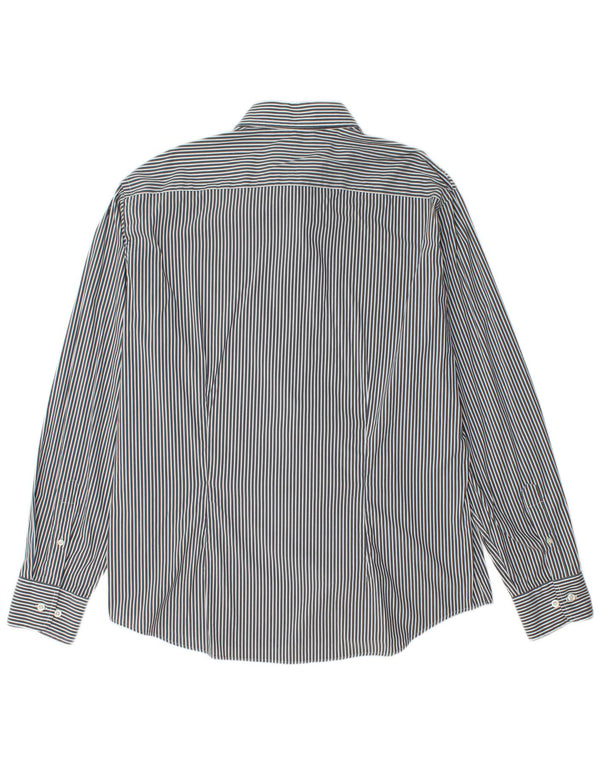 Camicia slim fit da uomo Fred Perry 2XL cotone gessato blu navy