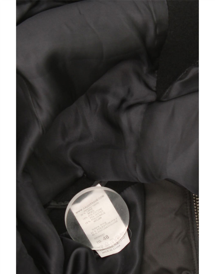 Cappotto Doppio Petto Uomo Gaudi IT 48 Lana Nera Media