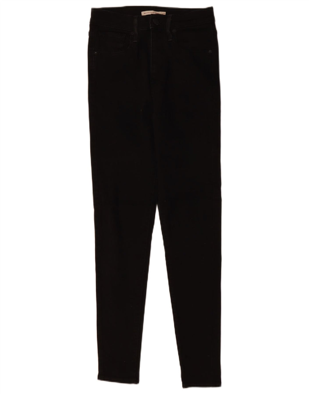 LEVI'S Jeans super skinny da donna con altezza del miglio W27 L29 cotone nero