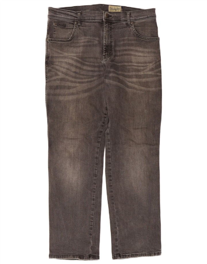 Jeans dritti da uomo Wrangler Texas W36 L30 cotone grigio