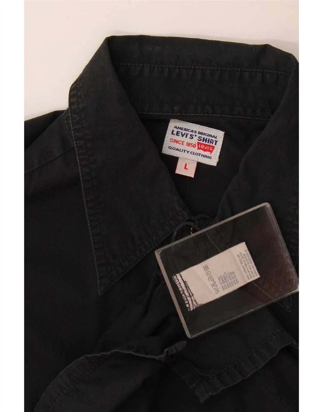 Camicia Levi's Uomo Large Nera in cotone