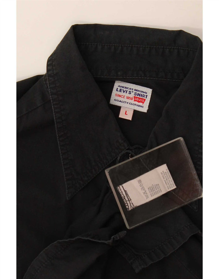 Camicia Levi's Uomo Large Nera in cotone