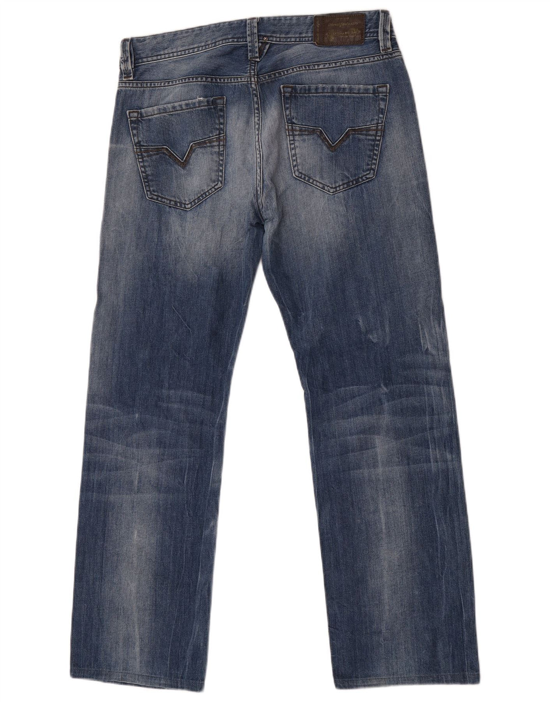 Jeans dritti regolari da uomo Diesel Larkee W31 L30 cotone blu