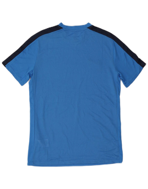 T-shirt Nike Dri Fit Slim Fit da uomo, grande, in poliestere color block blu