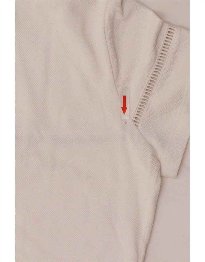 Polo regolare da donna Lacoste taglia 40 media bianca