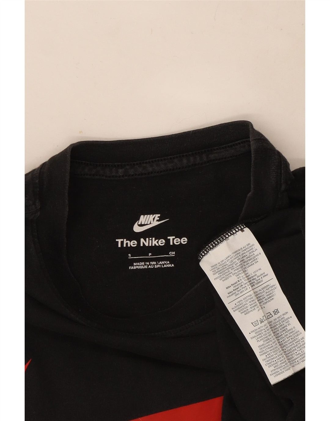 T-shirt grafica da uomo Nike Top Small in cotone nero