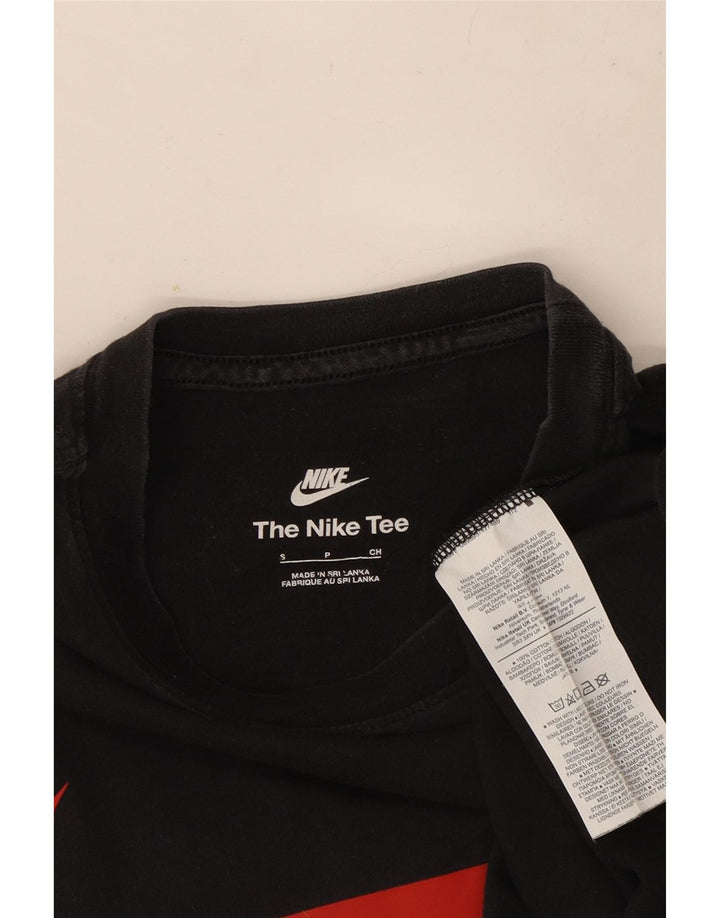 T-shirt grafica da uomo Nike Top Small in cotone nero