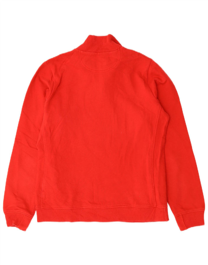 Felpa da uomo Champion con zip e collo, maglione, cotone rosso medio