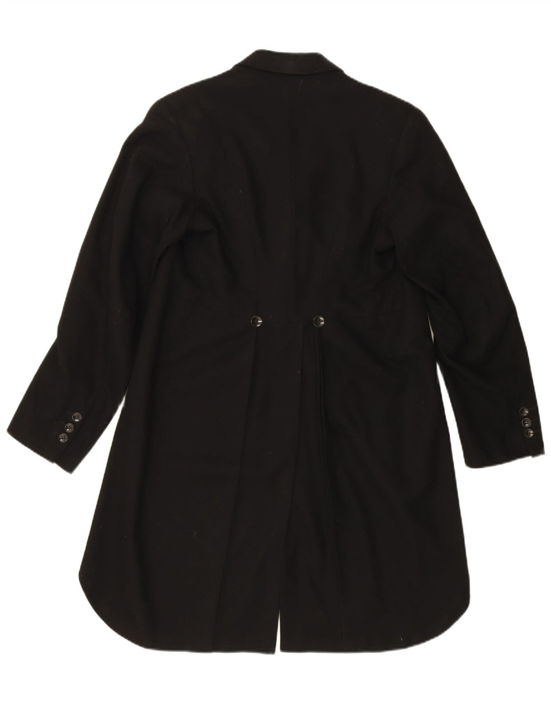 Giacca blazer da uomo vintage a 1 bottone frac UK 36 piccola nera