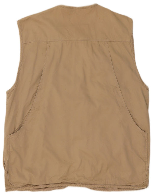 Gilet multiuso da uomo Univers UK 42 XL in cotone beige