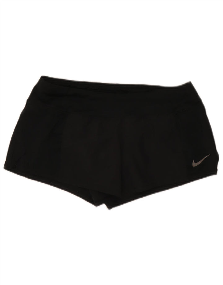 Pantaloncini sportivi Nike da donna Dri Fit UK 14 medio nero poliestere
