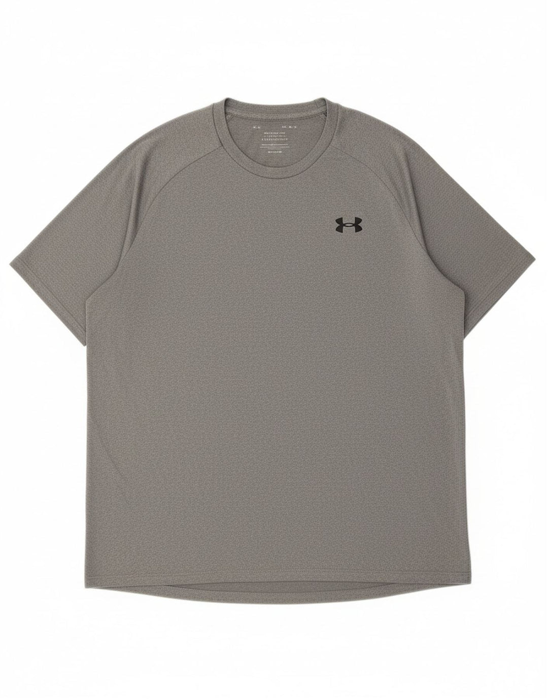 UNDER ARMOUR Mens Heat Gear T-Shirt Top Medium Grey Polyester