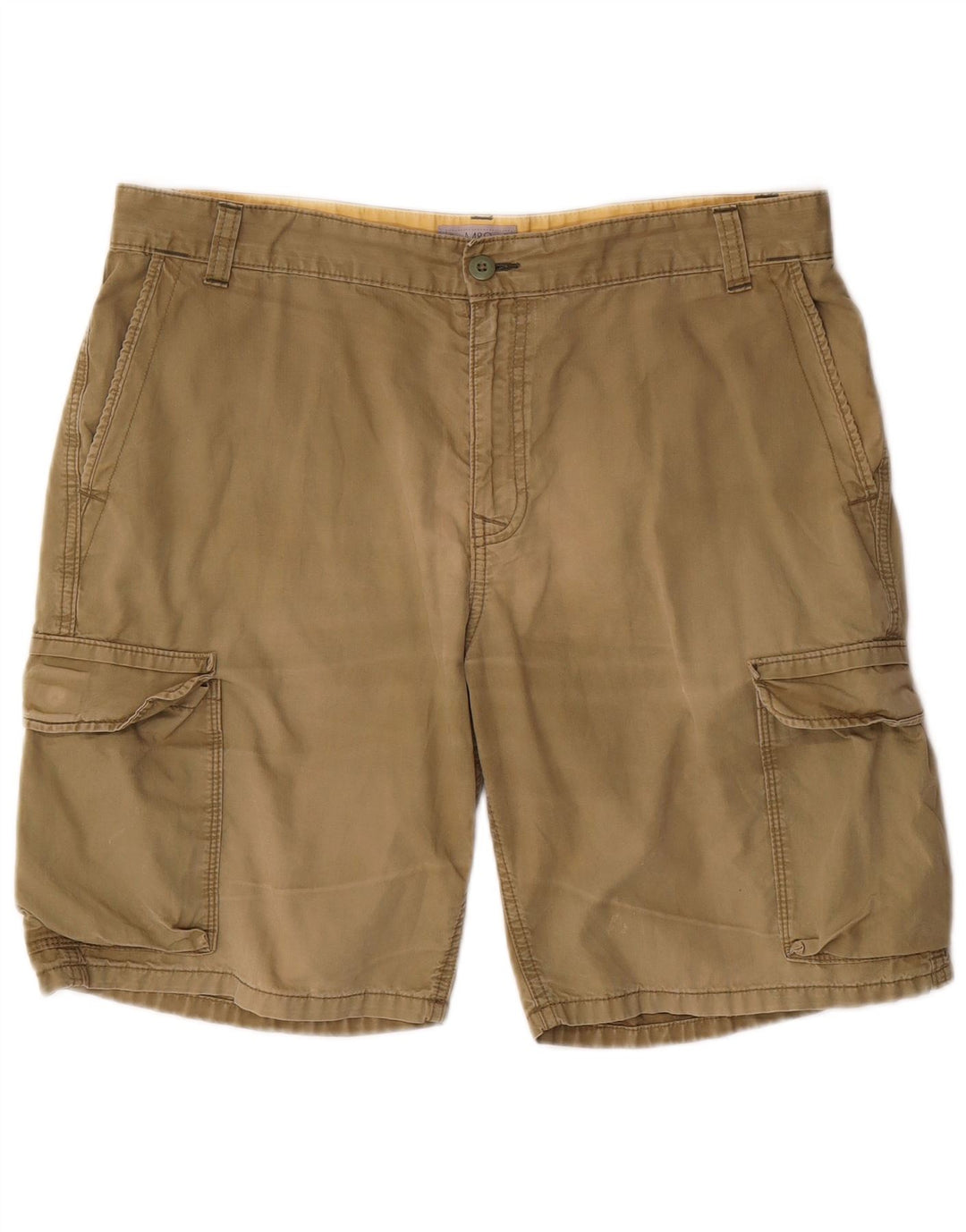 Pantaloncini cargo Marks & Spencer da uomo vestibilità regolare W36 grandi cotone kaki