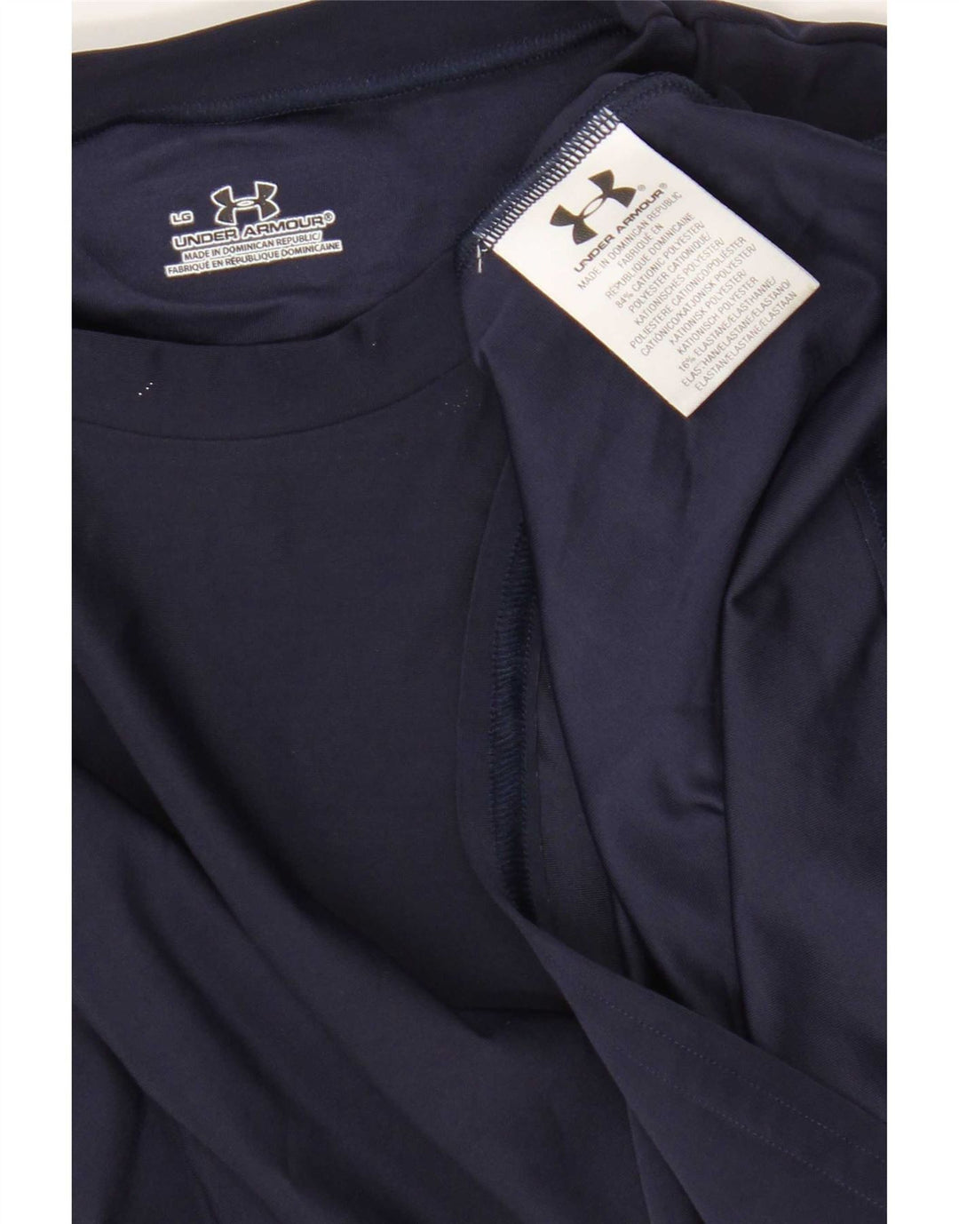 T-shirt da uomo Under Armour Top Large in poliestere blu navy