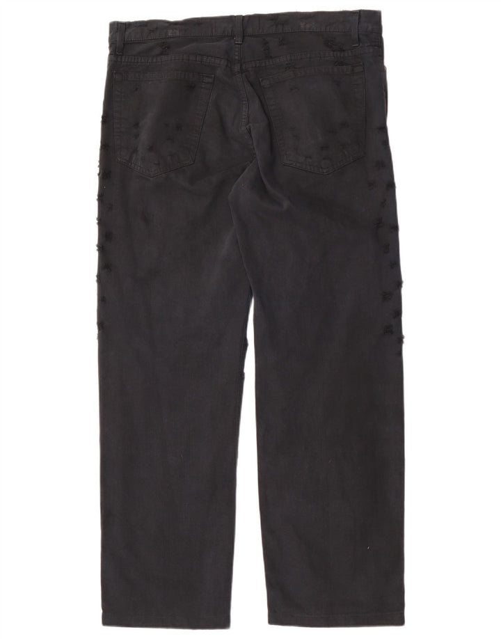 Jeans dritti invecchiati da uomo Just Cavalli IT 50 Large W36 L30 Neri