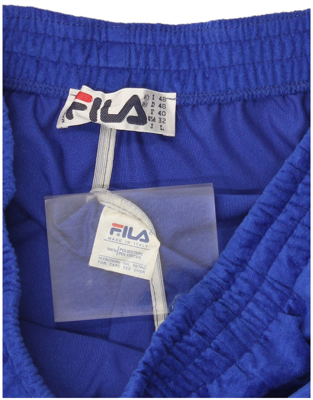 Pantaloni da tuta da uomo in velluto Fila Joggers IT 48 Poliestere blu medio