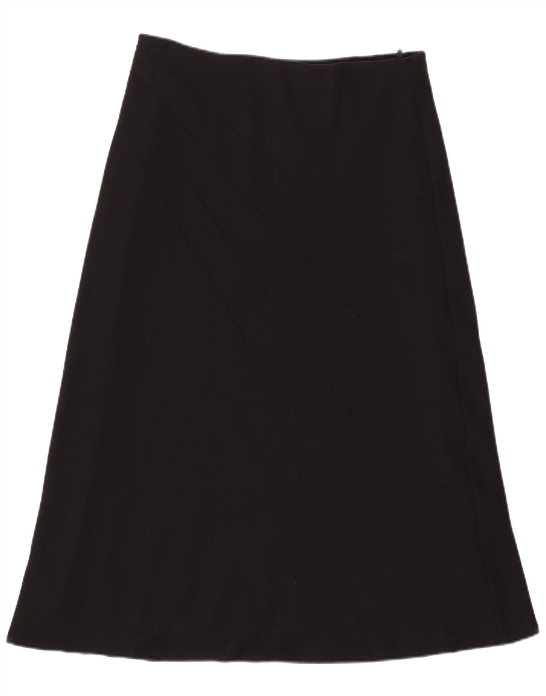 Gonna a trapezio da donna Marks & Spencer UK 16 grande W33 poliestere nero