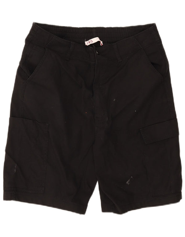 Pantaloncini cargo Zara da uomo EU 42 grandi W32 neri