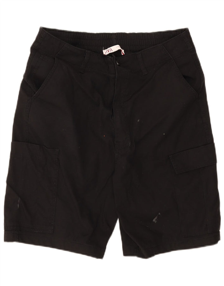 Pantaloncini cargo Zara da uomo EU 42 grandi W32 neri