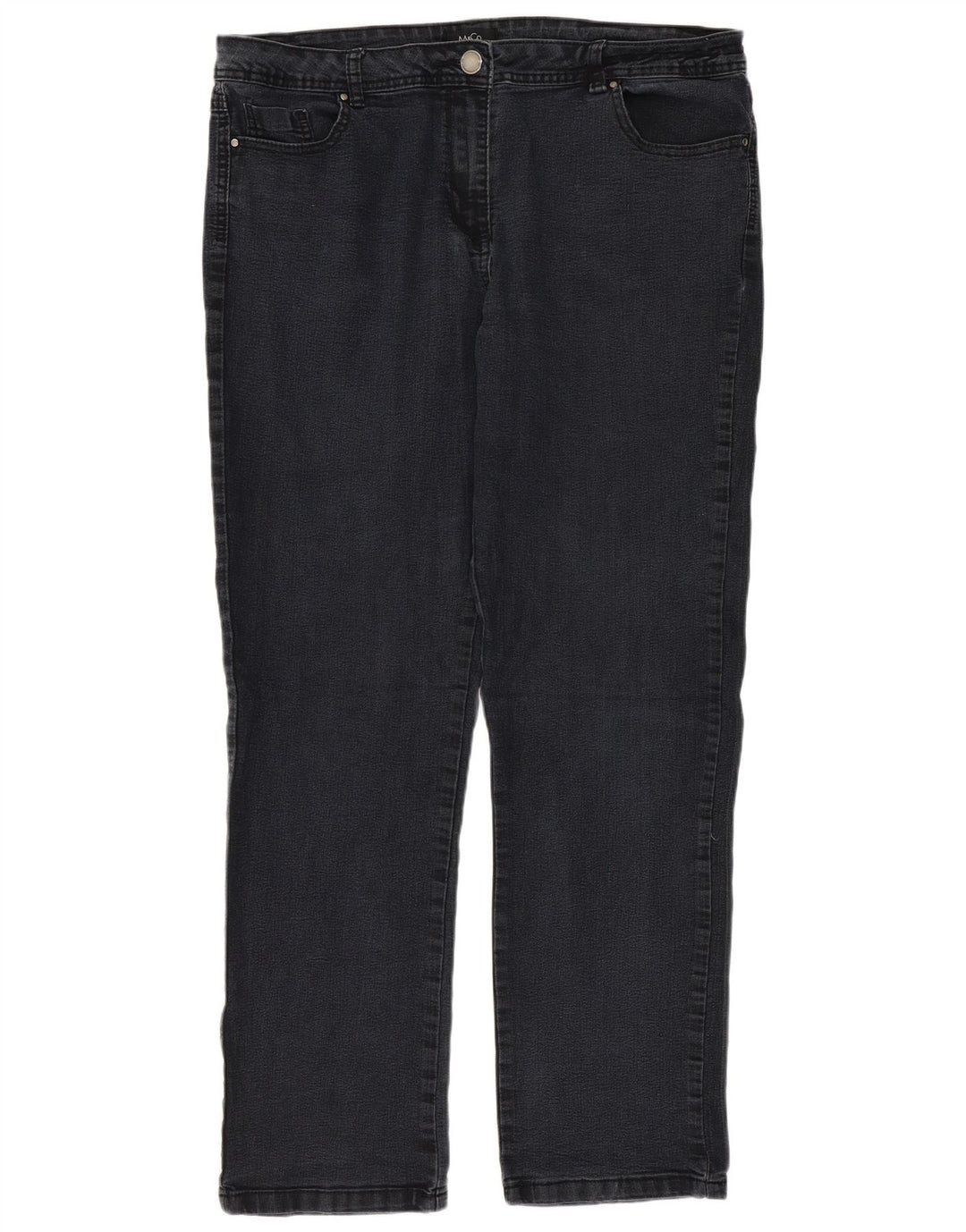 Jeans dritti da donna M&Co UK 16 Large W36 L30 Grigio