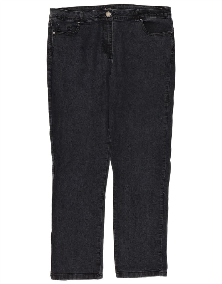 Jeans dritti da donna M&Co UK 16 Large W36 L30 Grigio