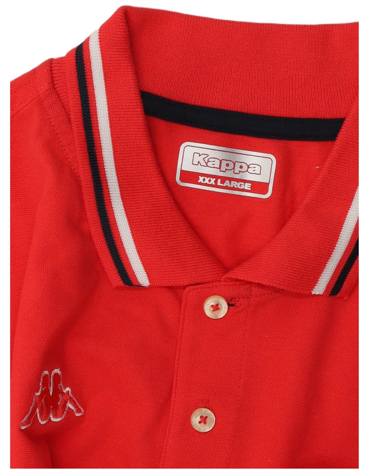 Polo Kappa da uomo 3XL rossa