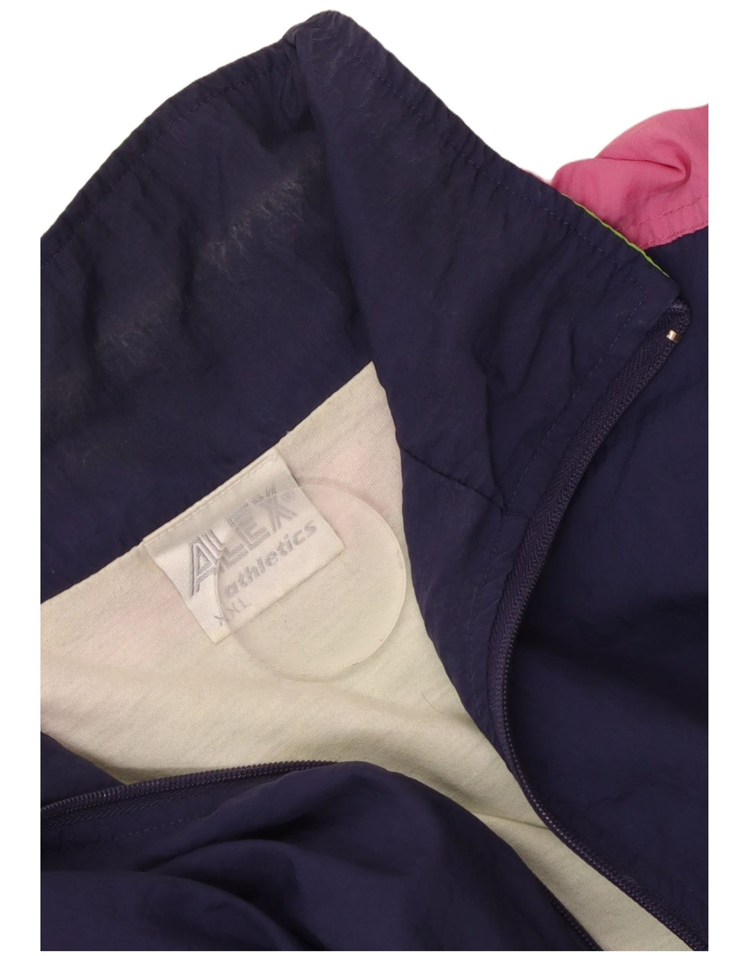 ALEX ATHLETICS Giacca da tuta da uomo 2XL Blu navy Colourblock