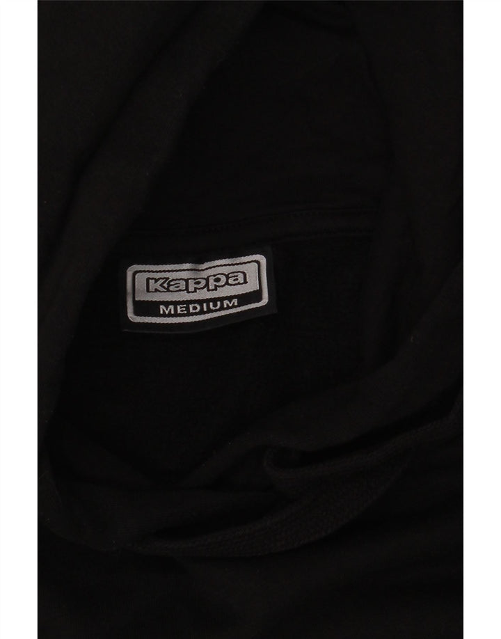 Maglione con cappuccio grafico da uomo KAPPA medio nero