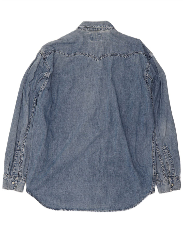 Camicia di jeans da uomo Levi's Large in cotone blu