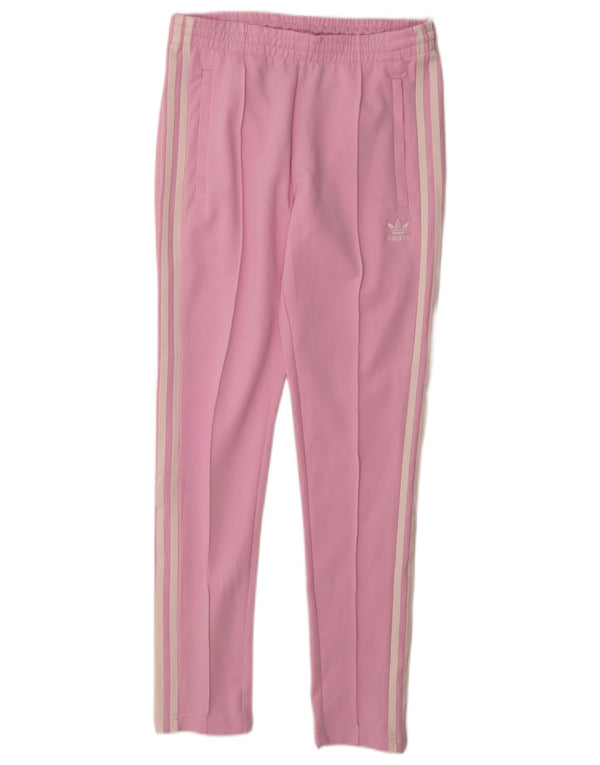 Pantaloni della tuta da donna Adidas UK 8/10 piccoli cotone rosa