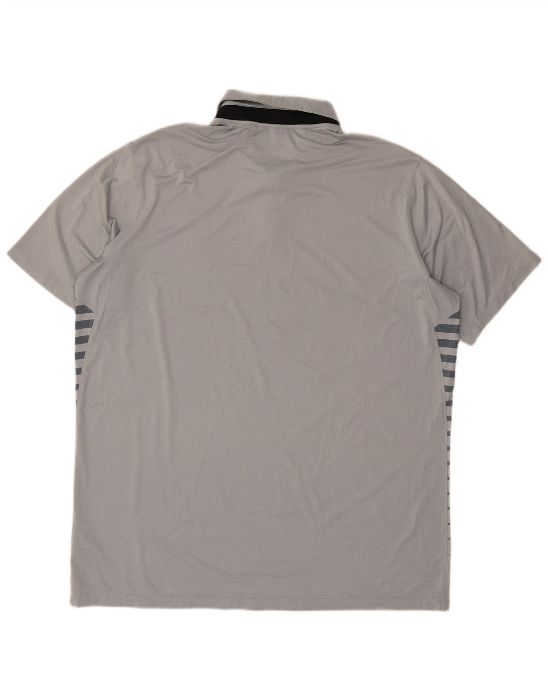 Polo Nike da uomo Dri Fit XL in poliestere a righe grigie