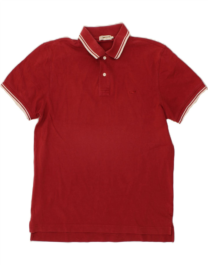 GAS Mens Polo Shirt Large Red Cotton Vintage Gas and Second-Hand Gas from Messina Hembry 