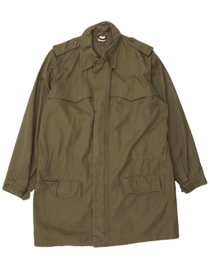 Cappotto militare vintage da uomo UK 42 XL Cachi