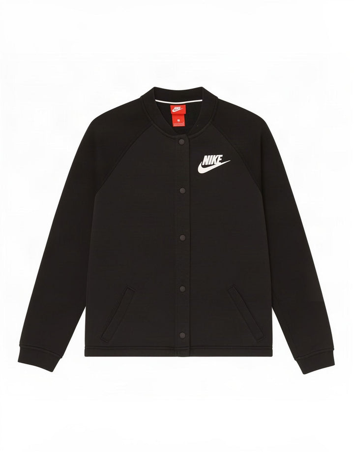 Giacca da ginnastica grafica da donna Nike UK 10 piccola nera