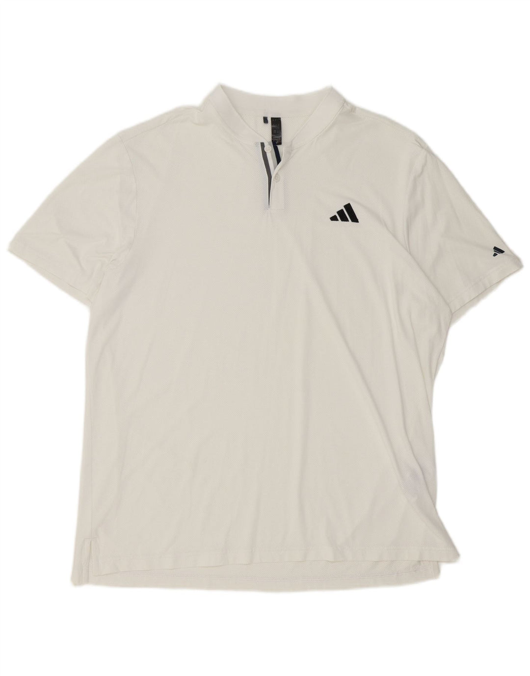 Polo Adidas da uomo XL in poliestere bianco