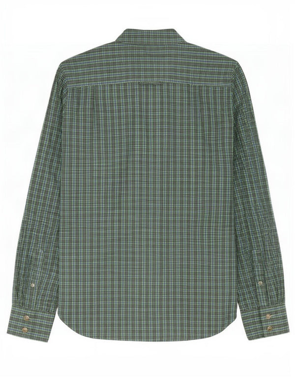 Camicia da uomo Superdry grande in cotone a quadretti verde