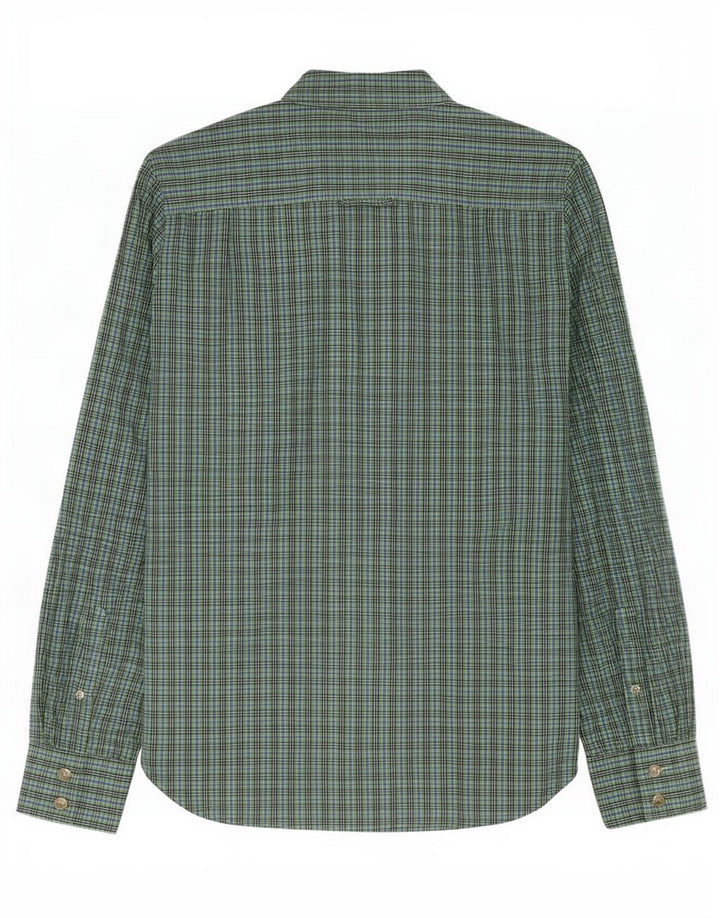 Camicia da uomo Superdry grande in cotone a quadretti verde