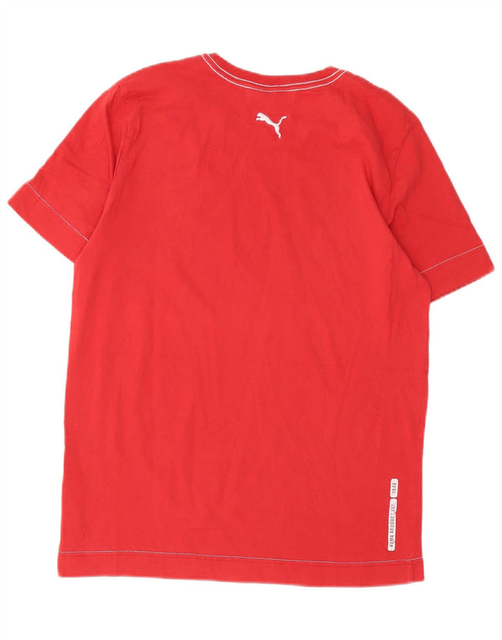 T-shirt grafica da uomo PUMA Top rosso medio in cotone