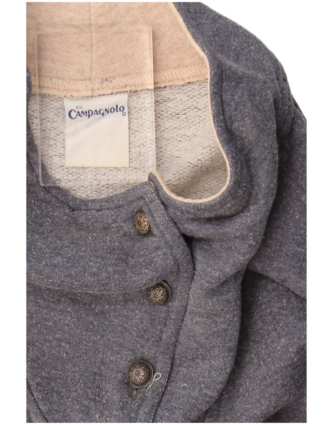 CAMPAGNOLO Felpa con grafica da donna Maglione UK 18 XL Blu navy floreale