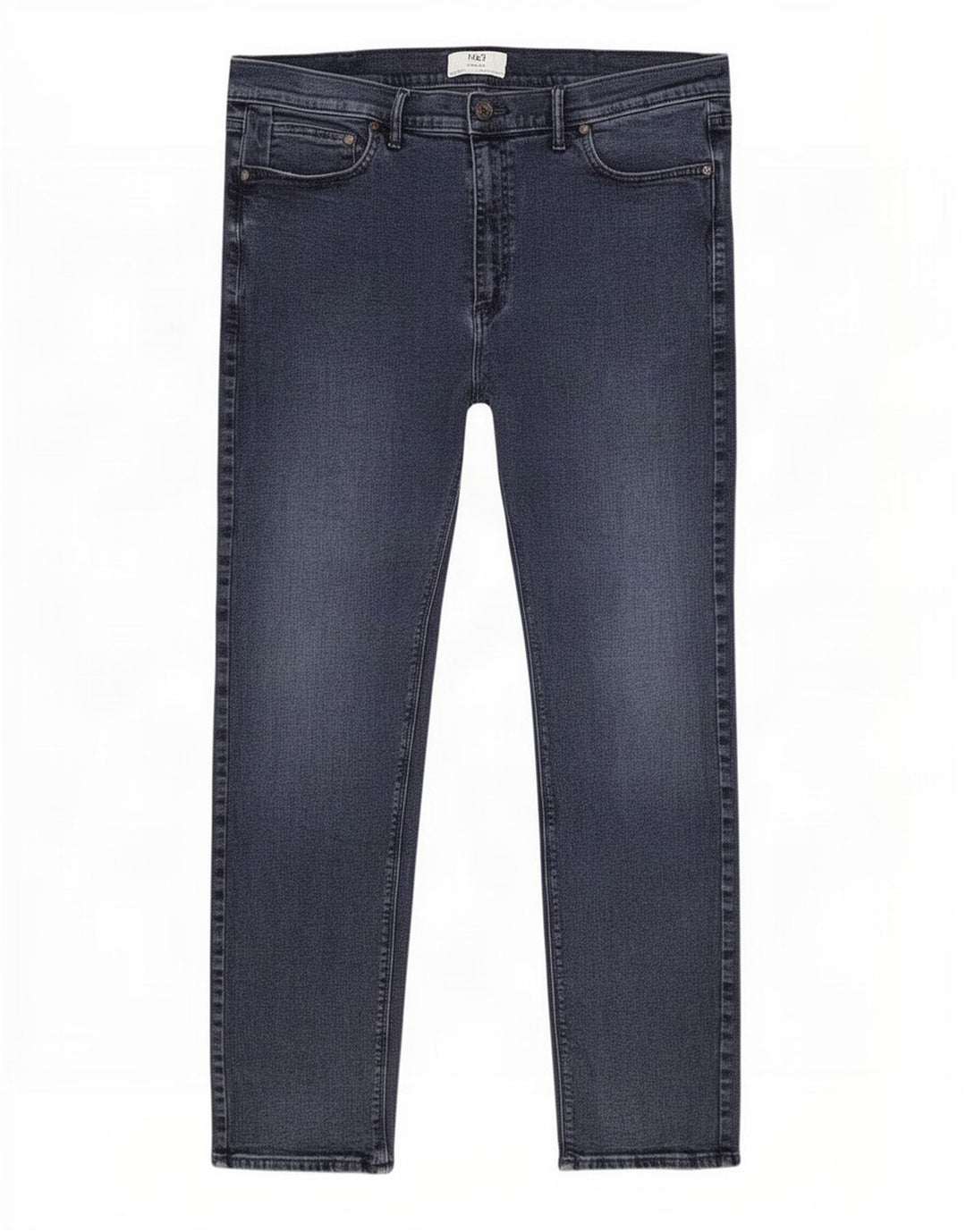 Jeans slim da uomo Marks & Spencer W40 L33 cotone blu navy
