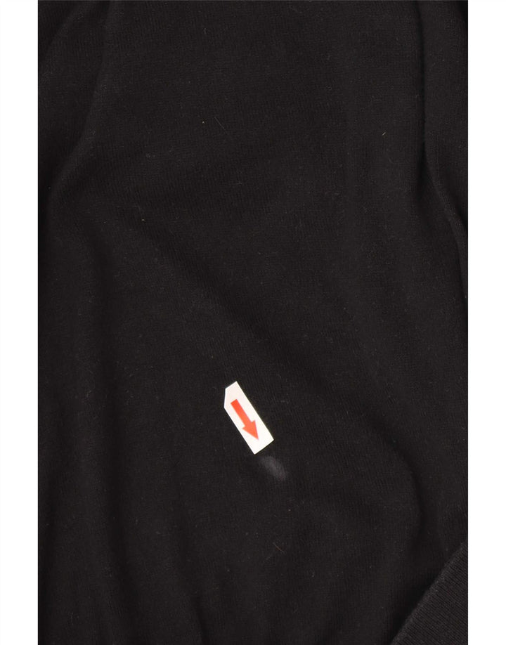 Maglione maglione girocollo da uomo Gap piccolo in cotone nero