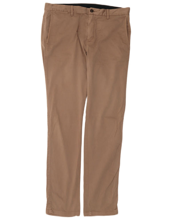 Pantaloni chino slim da uomo Tommy Hilfiger W36 L34 cotone beige