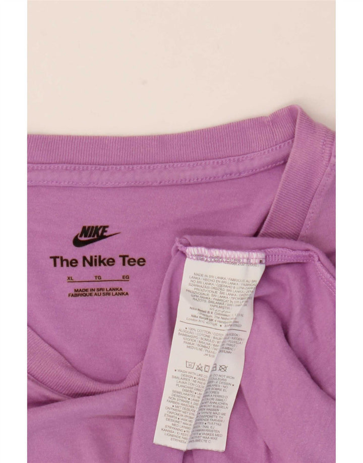 T-shirt Nike da uomo Top XL in cotone viola