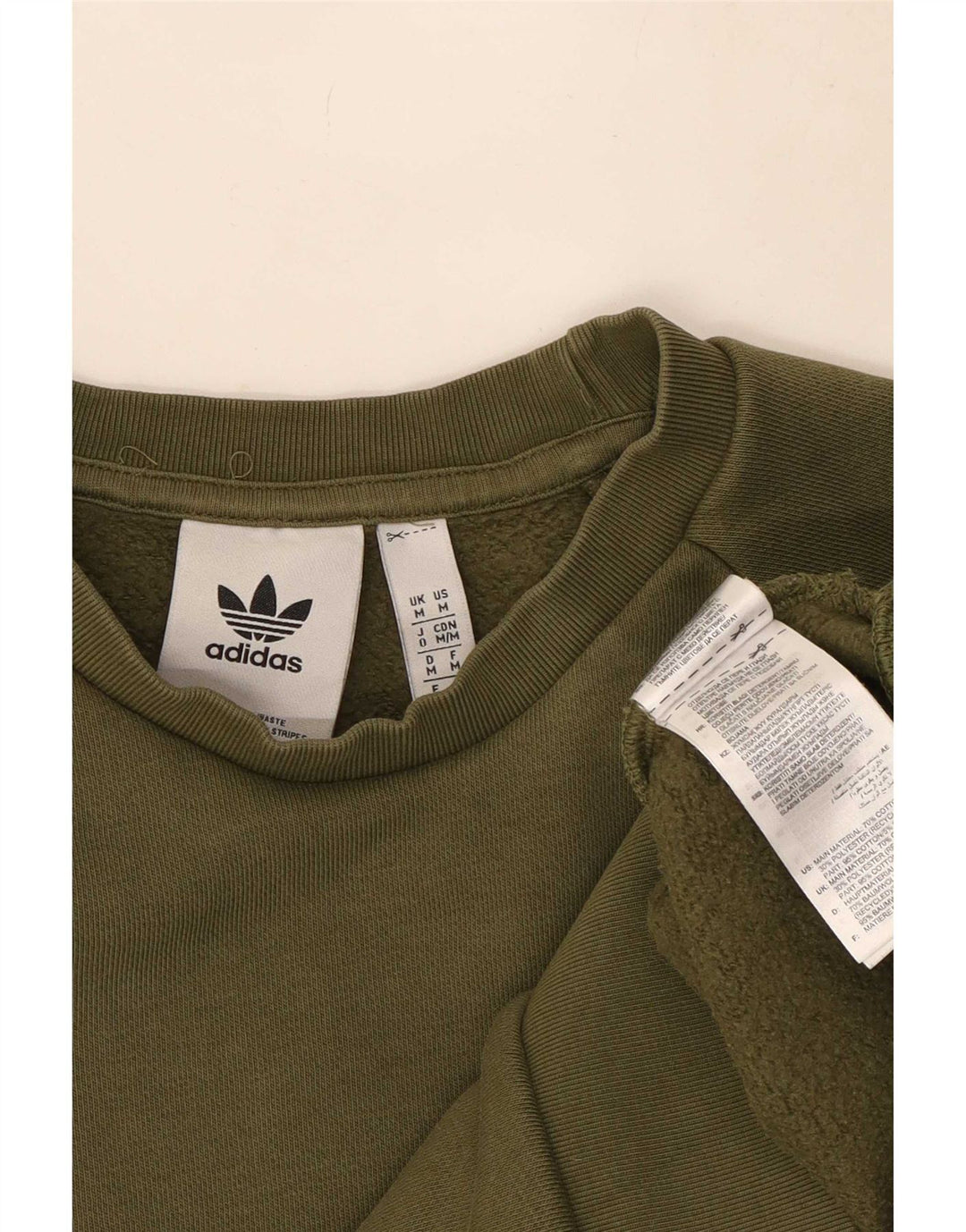 Felpa Adidas Uomo Maglione Medio Cachi Cotone