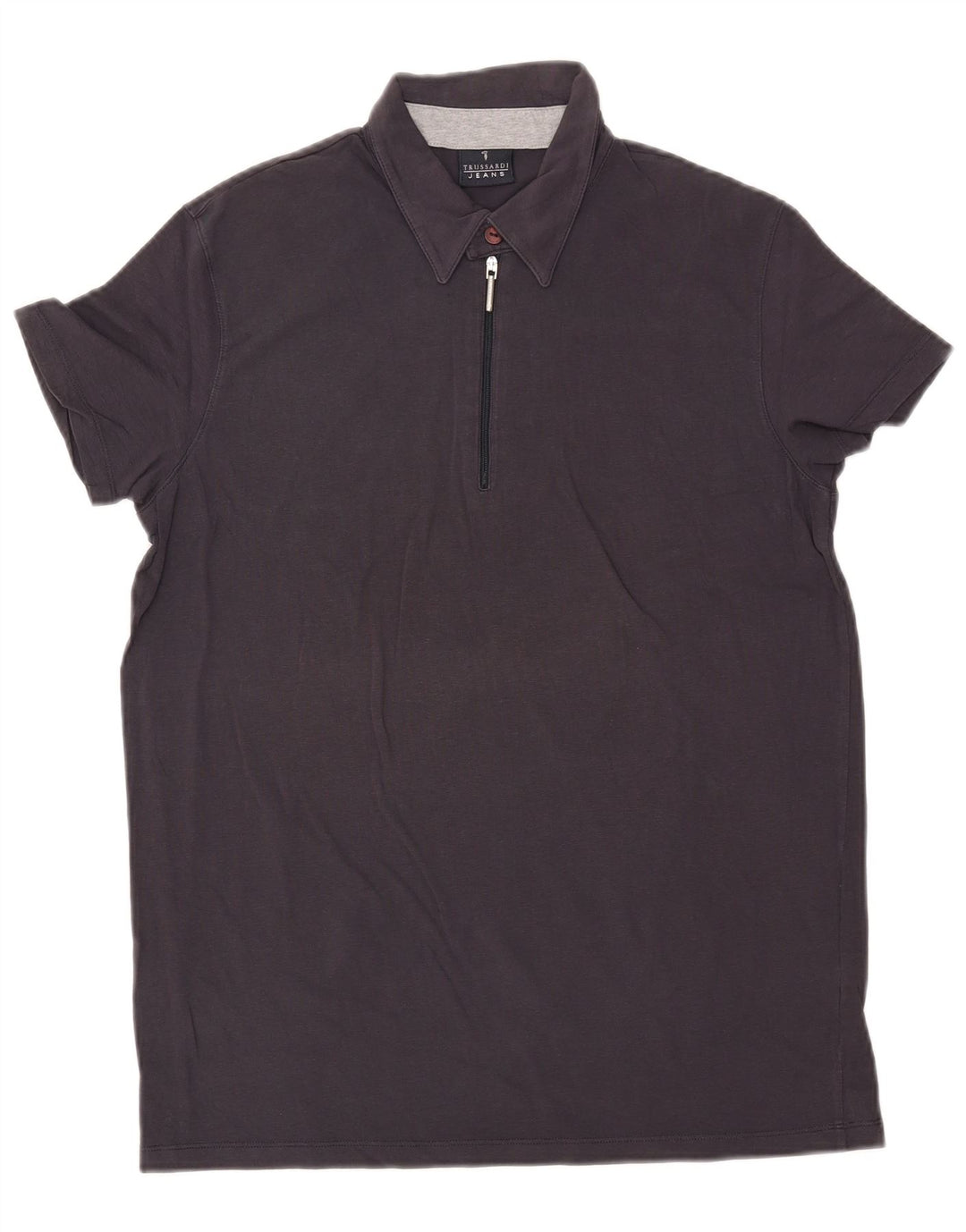 Polo Uomo TRUSSARDI JEANS Large Blu Navy Cotone