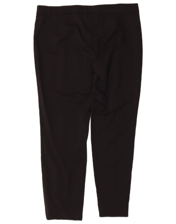 Pantaloni casual slim a vita bassa da donna Burberry UK 12 medi W36 L27 neri