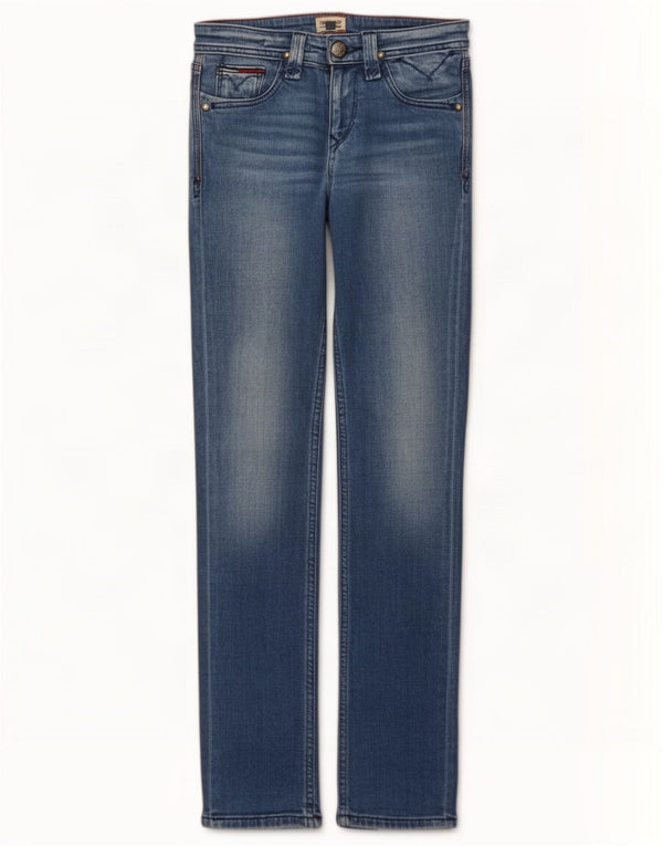 Tommy Hilfiger Womens Slim Jeans W25 L30 Blue Cotton