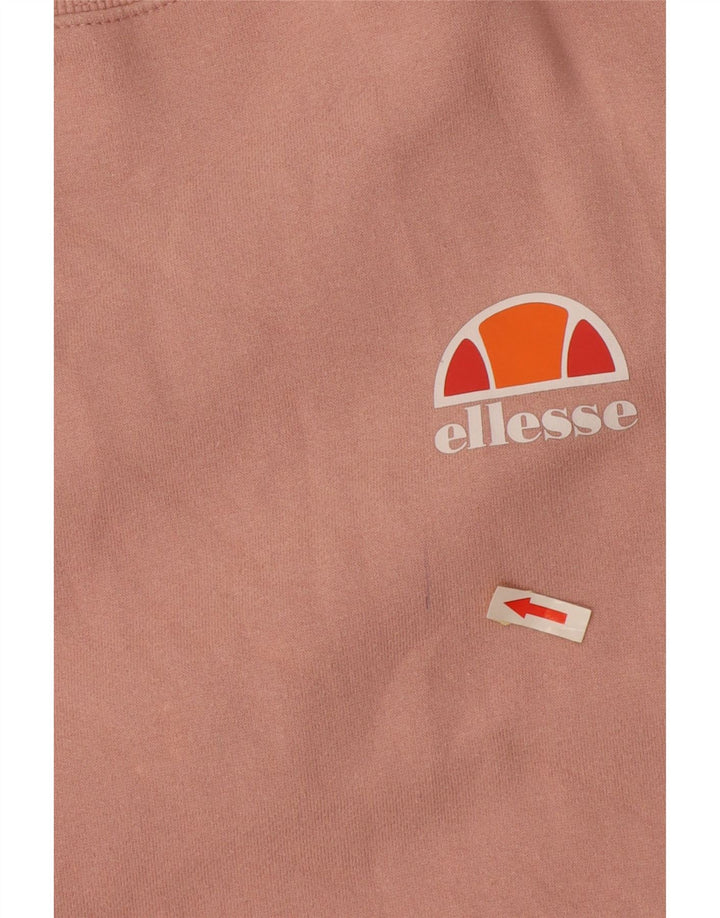 Felpa oversize da donna Ellesse, maglione UK 10, piccolo cotone rosa