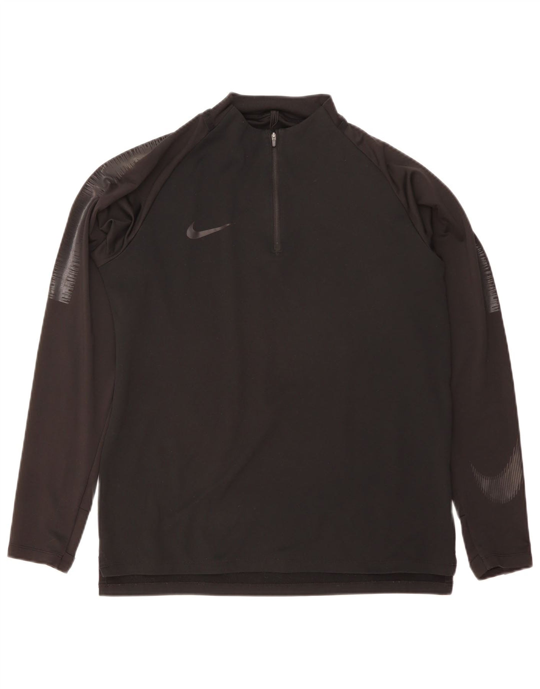 Top della tuta da ginnastica Nike Dri Fit Graphic Pullover da uomo, colore nero medio